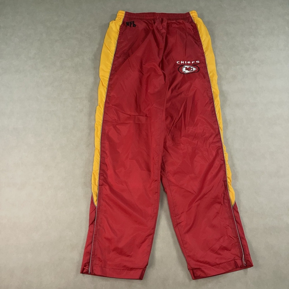 Vintage 90s NFL Kansas City Chiefs Windbreaker Nylon Track Pants Small Football